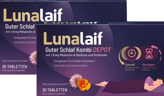 Lunalaif Guter Schlaf Kombi Depot 2 x 30 Tabletten