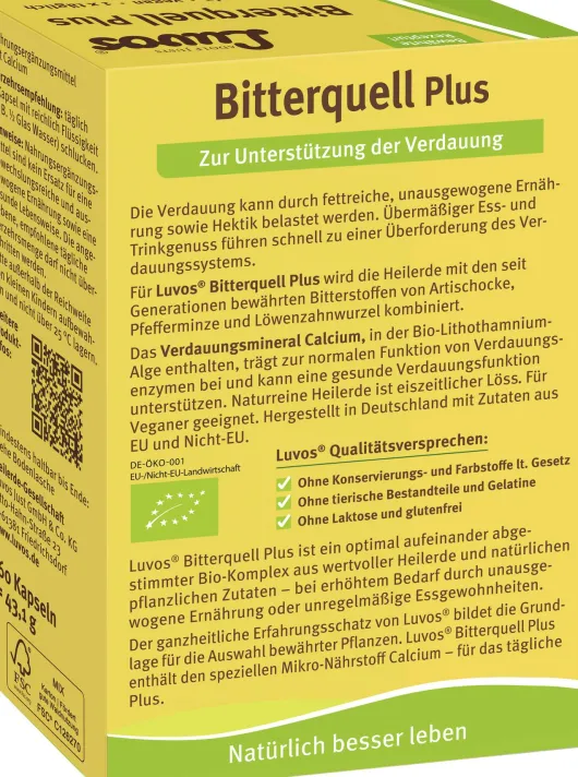 Luvos Heilerde Bio Bitterquell Plus Kapseln