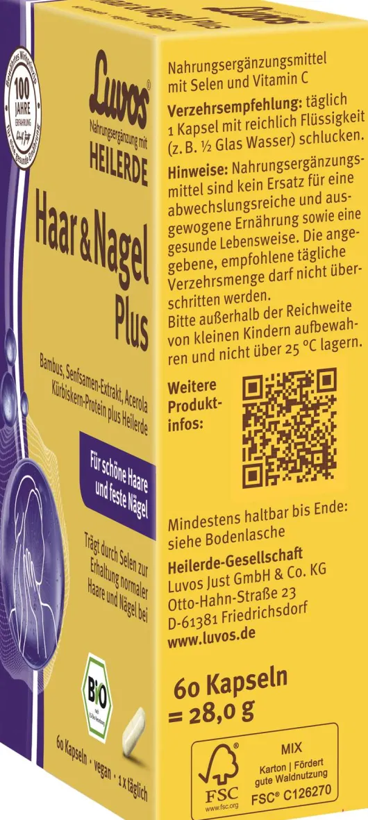 Luvos Heilerde Bio Haar & Nagel Plus Kapseln