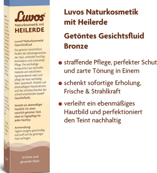 Luvos Naturkosmetik Getöntes Gesichtsfluid Bronze 50 ml Emulsion