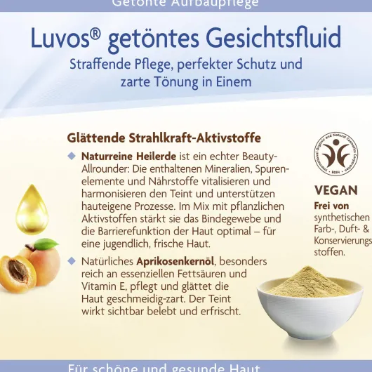 Luvos Naturkosmetik Getöntes Gesichtsfluid Bronze 50 ml Emulsion