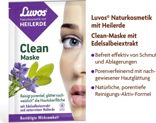 Luvos Naturkosmetik Heilerde Clean-Maske 2 X 7,5 ml Beutel