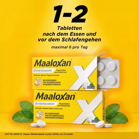 Maaloxan 25 mVal 50 Kautabletten