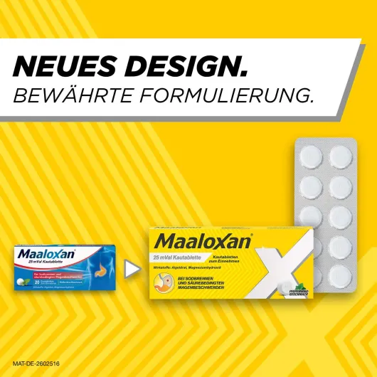 Maaloxan 25 mVal 50 Kautabletten
