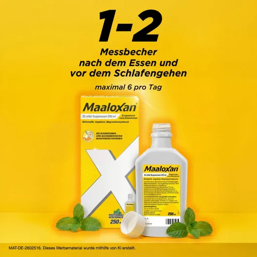 Maaloxan 25 mVal Suspension 250 ml Suspension