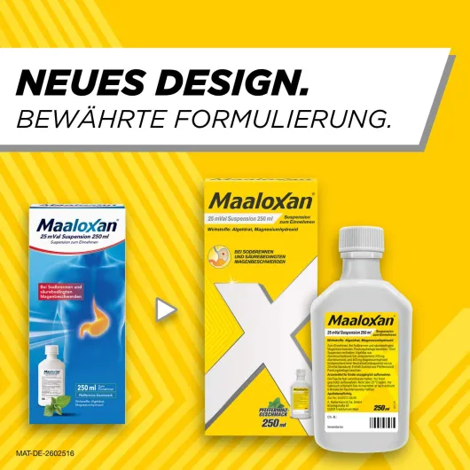 Maaloxan 25 mVal Suspension 250 ml Suspension