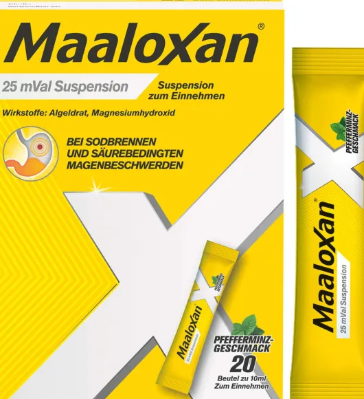 Maaloxan 25 mVal Suspension 20 x 10 ml Suspension