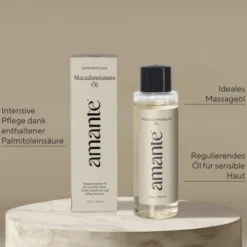 Macadamianussöl 100 % Rein Hautpflegeöl Amant 100