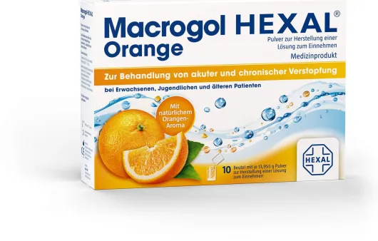 Macrogol Hexal Orange 10 Beutel