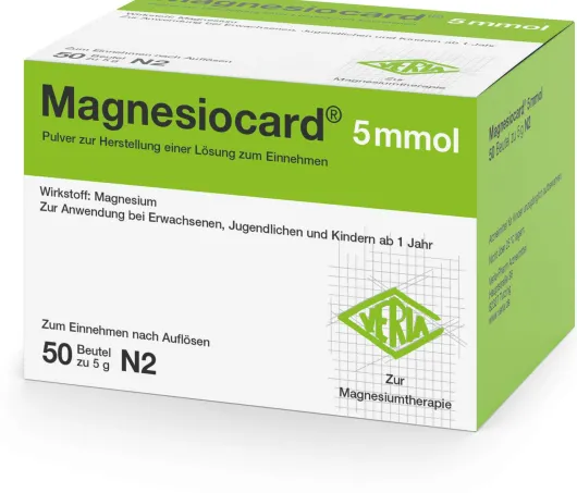 Magnesiocard 5 Mmol Pulver 50 Beutel
