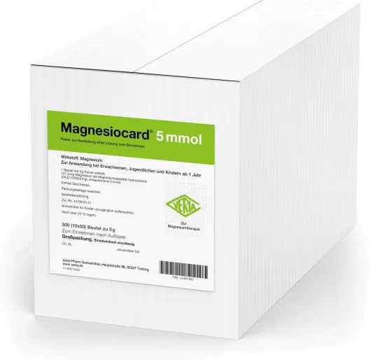 Magnesiocard 5 Mmol Pulver 10 X 50 Beutel