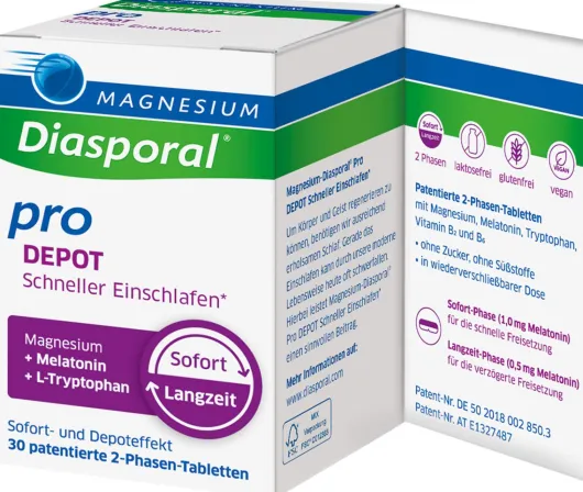 Magnesium Diasporal pro Depot Schneller Einschlafen 30 Tabletten