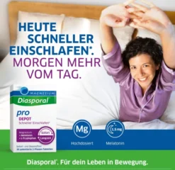 Magnesium Diasporal pro Depot Schneller Einschlafen 30 Tabletten