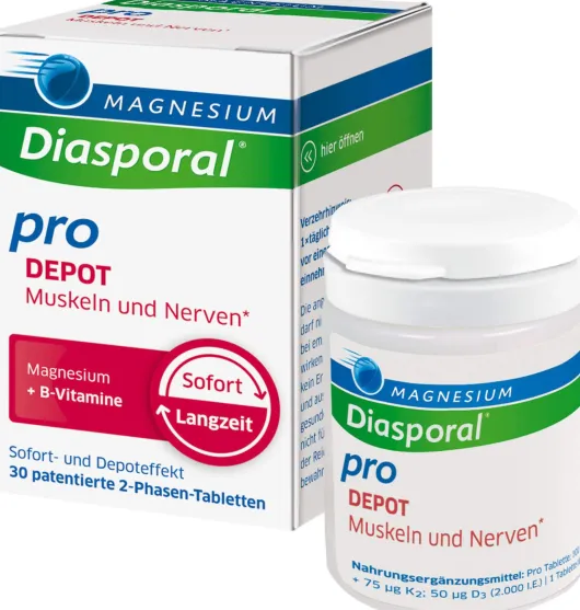 Magnesium Diasporal Pro DEPOT Muskeln und Nerven Tabletten 30 Stück