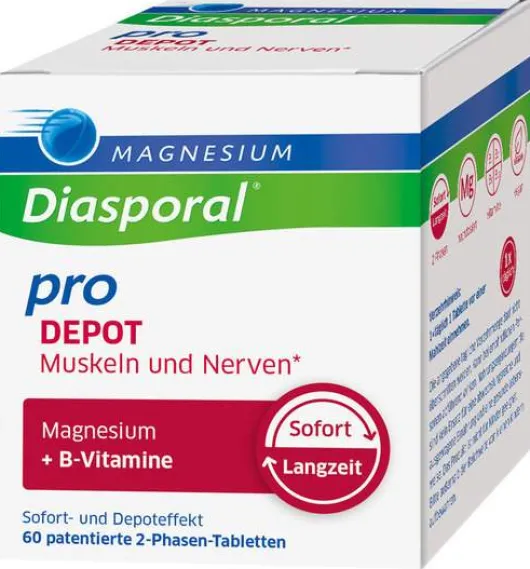 Magnesium Diasporal Pro DEPOT Muskeln und Nerven Tabletten 60 Stück