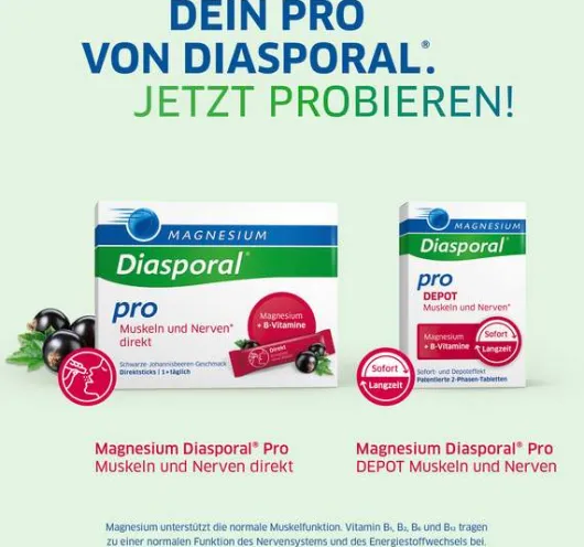 Magnesium Diasporal Pro DEPOT Muskeln und Nerven Tabletten 60 Stück
