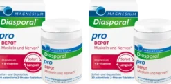 Magnesium Diasporal Pro DEPOT Muskeln und Nerven Tabletten 2 x 30 Stück