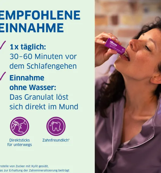Magnesium Diasporal pro Einschlafen und erholen Direktgranulat 30 Sticks