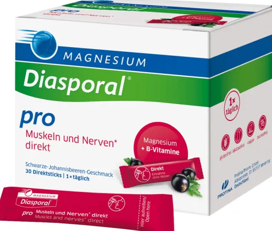 Magnesium Diasporal Pro Muskeln und Nerven direkt Direktgranulat 30 Sticks