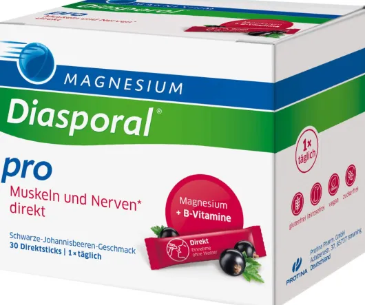 Magnesium Diasporal Pro Muskeln und Nerven direkt Direktgranulat 30 Sticks