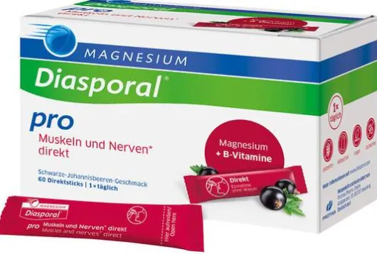 Magnesium Diasporal Pro Muskeln und Nerven direkt Direktgranulat 60 Sticks