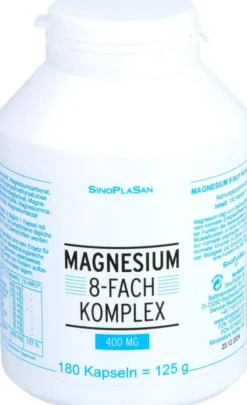 Magnesium 8fach Komplex 400 mg 180 Kapseln
