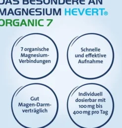Magnesium Hevert Organic 7 120 Kapseln