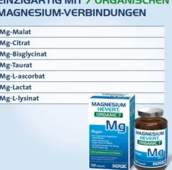 Magnesium Hevert Organic 7 120 Kapseln
