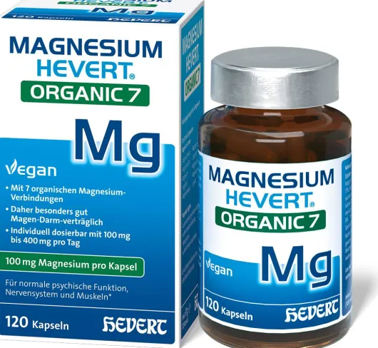 Magnesium Hevert Organic 7 120 Kapseln