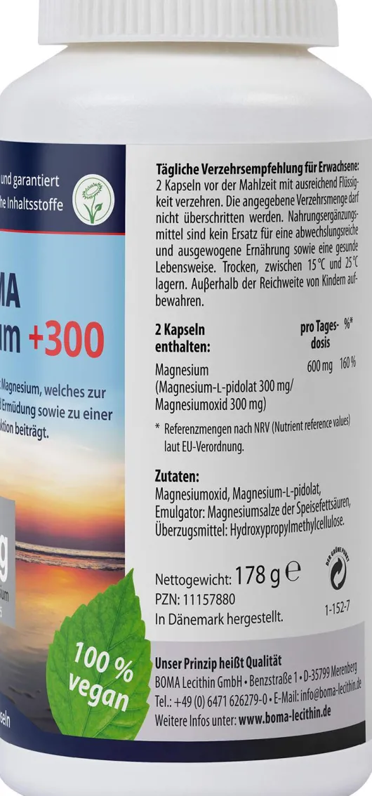 Magnesium +300 180 Kapseln