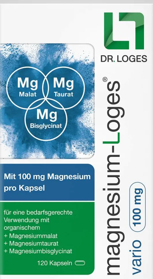 Magnesium-Loges Vario 100 mg 120 Kapseln