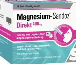 Magnesium Sandoz Direkt 400 mg 48 Sticks