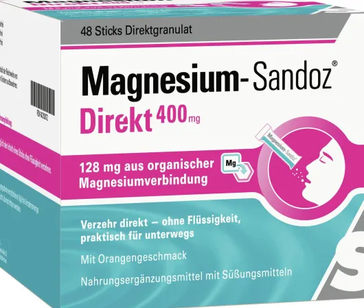 Magnesium Sandoz Direkt 400 mg 48 Sticks