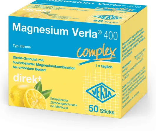 Magnesium Verla 400 Complex Direkt Granulat 50 Stück