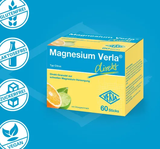 Magnesium Verla Direkt Citrus 60 Granulatbeutel