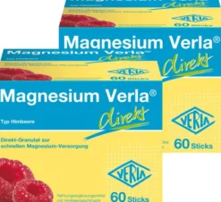 Magnesium Verla Direkt Himbeere 2 x 60 Granulatbeutel