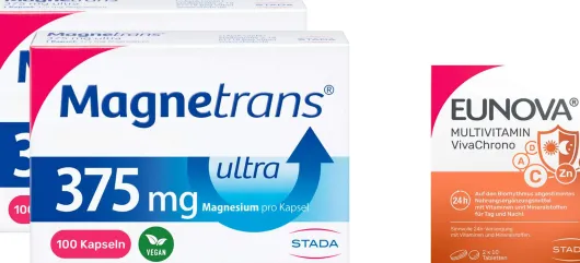 Magnetrans 375 mg Ultra 2 x 100 Kapseln + gratis Eunova VivaChrono 2 x 10 Tabletten