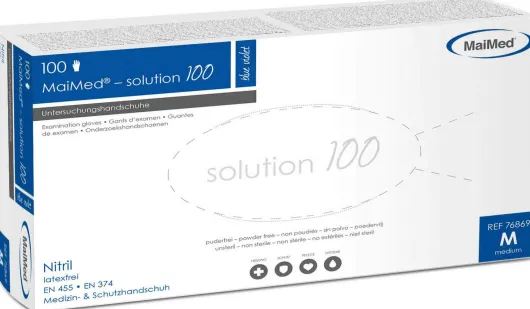 Maimed-Solution100 Blue Vio.U-Hands.Nit.Unst.Pf M