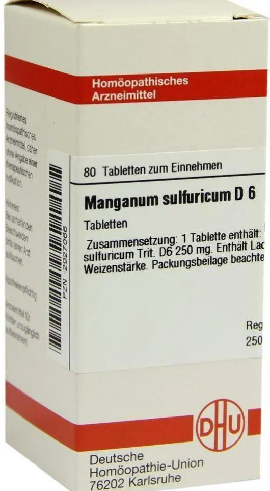 Manganum Sulfuricum D6 Dhu 80 Tabletten