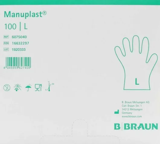 Manuplast Einmal Handschuhe Pe Gr.L