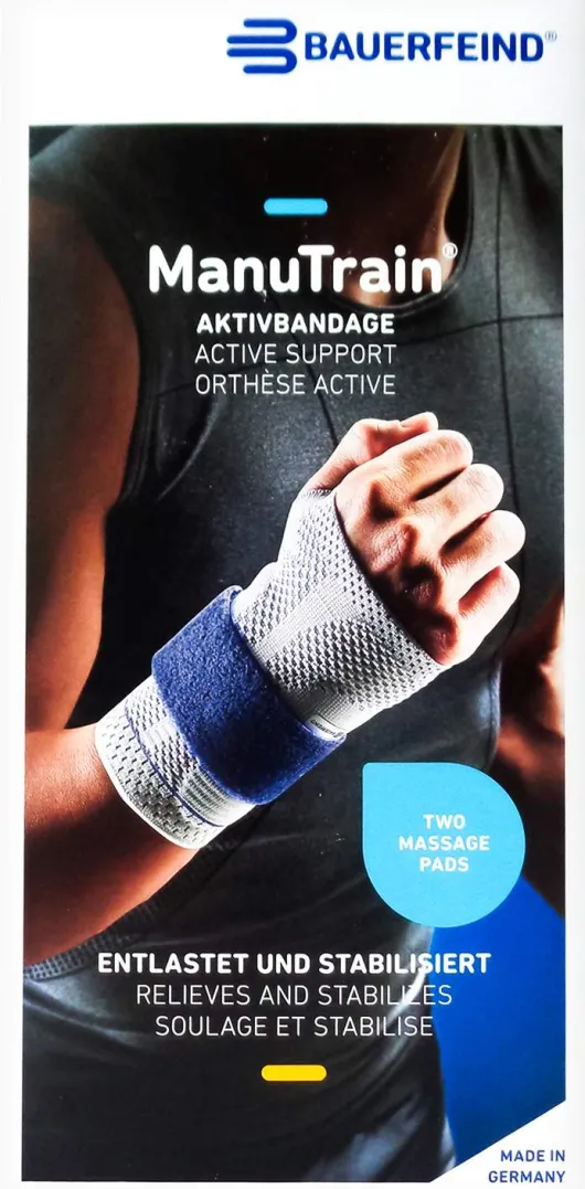 Manutrain Handgelenkbandage Links Gr.6 Schwarz
