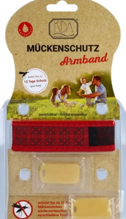Mückenschutz Armband Rot Kda 1 Stück