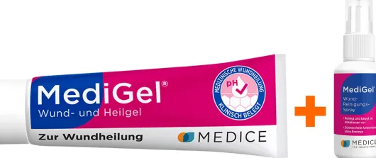 MediGel Schnelle Wundheilung 50 g + Wundreinigungsspray 50 ml