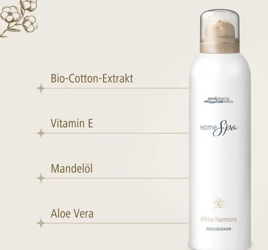 medipharma cosmetics Home Spa White Harmony Duschschaum 200 ml
