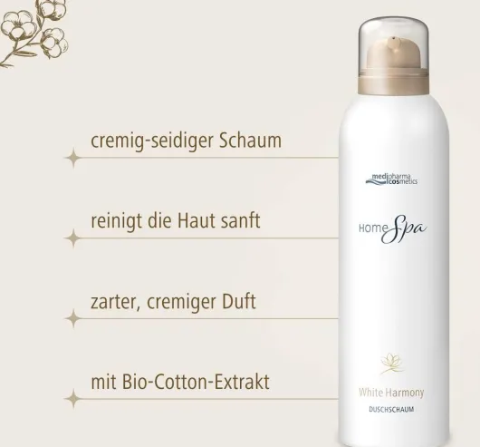 medipharma cosmetics Home Spa White Harmony Duschschaum 200 ml