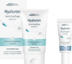 medipharma cosmetics Hyaluron Gesichtspflege sensitive 50 ml Creme + gratis Hyaluron Feuchtigkeit Serum 5 ml