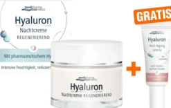 medipharma cosmetics Hyaluron Nachtcreme regenerierend 50 ml + gratis Hyaluron Anti - Aging Serum 5 ml