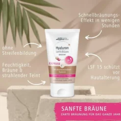 medipharma cosmetics Hyaluron Sanfte Bräune Express Gesichtspflege 30 ml Creme