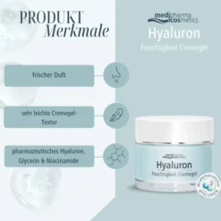 medipharma cosmetics Hyaluron 48h Feuchtigkeit Cremegel 50 ml