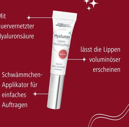 medipharma cosmetics Hyaluron Lippen-Volumenpflege Marsala 7 ml Balsam